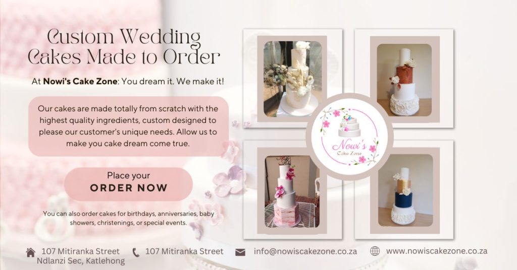 Nowi's Cake Zone Wedding Cake Flyer