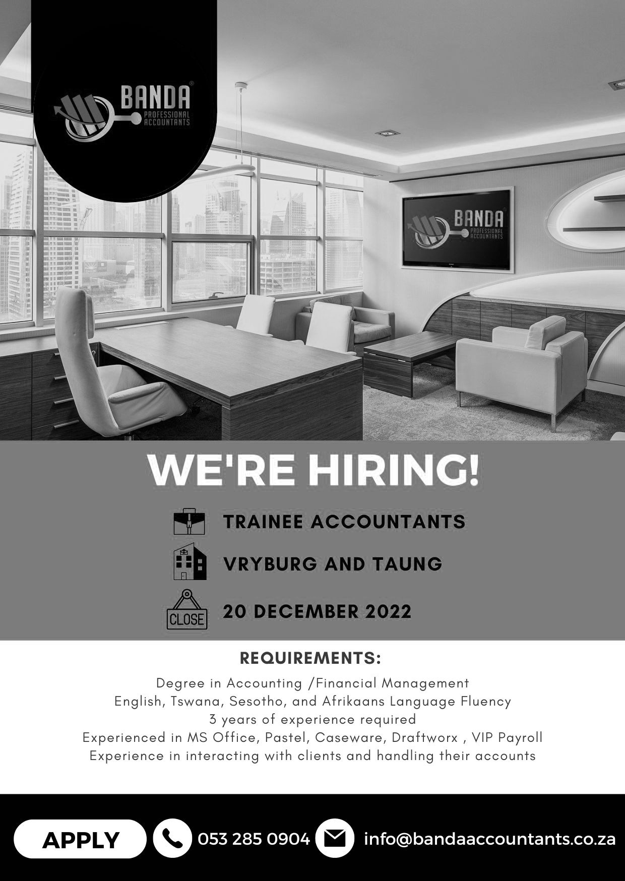 Banda Accountants Graphic Design Marketing